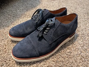 NEW Allen Edmonds "CALEB" HYBRID LACE-UP Derby 11 D sneakers Shoes Suede  - Picture 1 of 6