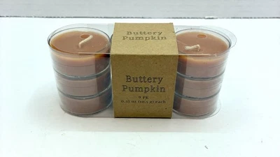 Pacote com 9 velas de cera perfumadas de abóbora amanteigada Hobby Lobby Tealights - Imagem 1 de 4