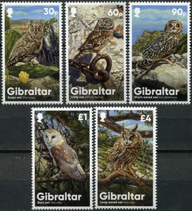 Gibraltar 2020. Owls (MNH OG **) Set of 5 stamps - Picture 1 of 1