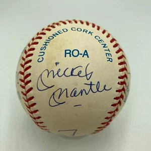 Mickey Mantle Willie Mays Hank Aaron 500 Home Run Signed Baseball PSA DNA - Picture 1 of 9