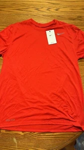 Nike Mens Size L Team Legend Short Sleeve Tee, Dri-FIT RED - Picture 1 of 3