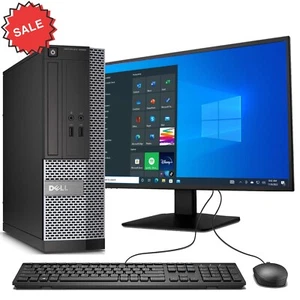Dell OptiPlex Desktop PC: Intel i3, 16GB RAM, 250GB SSD, 22" Monitor, Windows 10 - Picture 1 of 6