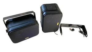 2 Wege Bassreflex-Boxen mit Halterung, schwarz, Paar, 100-W, für Decke und Wand - Bild 1 von 3