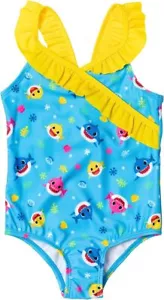 Baby Shark ☆ Traje de baño de 1 pieza para niñas pequeñas ☆ Tamaños: 2T, 3T, 4T - Imagen 1 de 2
