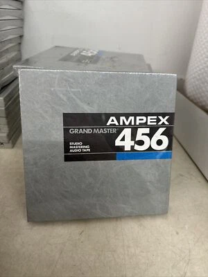 Carrete Ampex 456 Grand Master 7" 1/4" x 1200 carrete a carrete cinta sellada nuevo en caja Foto 1 de 2
