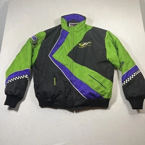 Vintage Team Arctic Cat Snowmobile 3 In 1 Jacket Racing Mens XLarge Coat Zip Out - Picture 1 of 18