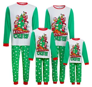 Mickey & Friends Matching Family Christmas Pyjamas Disney Adults Kids Xmas Pjs - Picture 1 of 37