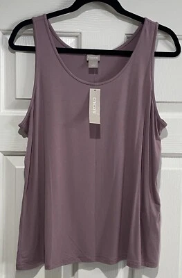NWT Chico’s Collection Violet Knit Tank Top, Size 2 ($29) - Image 1 of 4