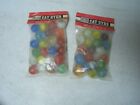 Astro Catseyes Marbles Made in USA Lot of 2 Bags original Bags 42 Total Marbles