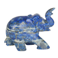 499.95 Ct. Lapis Lazuli Stein Elefant Statue Geschenk & Zuhause Dekor Sammlung