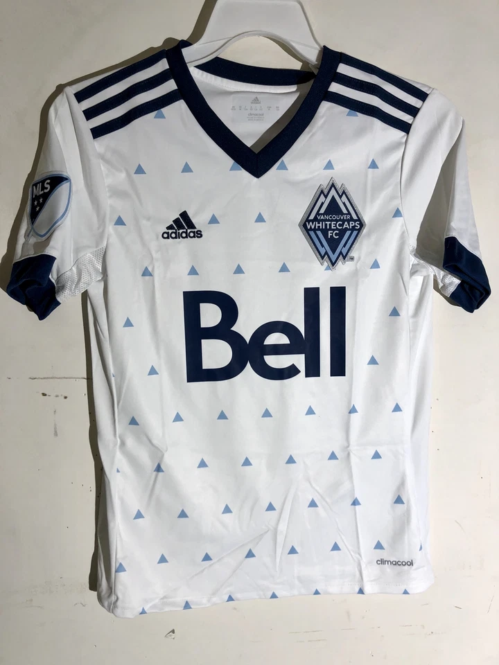 Camiseta Adidas Juvenil MLS Vancouver Whitecaps Equipo Blanca talla XS Foto 1 de 1