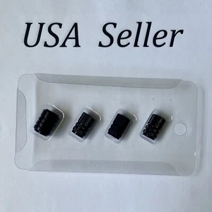4pcs Black Wheel Tire Valves Stem Caps Dust Covers Auto Car Decorate Aluminum - Picture 1 of 3