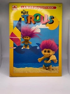 1992 Russ Trolls Activity & Coloring Book Unused - Imagen 1 de 3