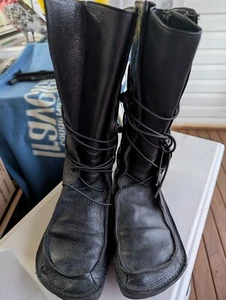 Rundholz Black Leather Boots Sz37 Made in Italy Almost New - Picture 1 of 8