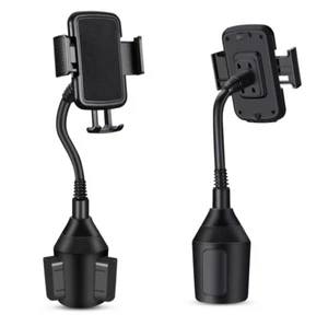 TopGo Cup Holder Phone Mount Universal Adjustable Gooseneck Cup Holder, Black - Photo 1 sur 9