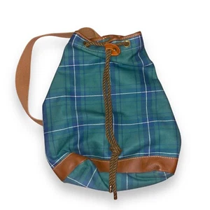 Vintage Laura Ashley Plaid Crossbody Bucket Bag Damen Handtasche Tasche Made in USA - Bild 1 von 9