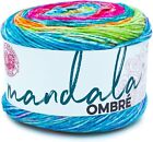 Lion Brand Yarn Mandala Ombré With Vibrant Colors, Soft 1 Pack, Happy