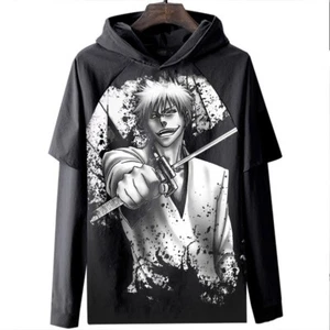 Bleach Anime Manga Kapuzen Sweatshirt Hoodie Langarm T-Shirt Longsleeve Coat - Picture 1 of 2