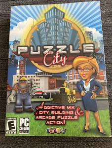 Puzzle City PC CD-Rom Spiel 2008 Egames City Building mit Arcade Puzzle Action - Bild 1 von 4