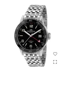 Orologio Mondia Heritage MI-823-SS-BK-CM automatico GMT - Foto 1 di 1
