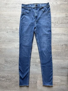 Legging de jean de tiro ultra alto Abercrombie & Fitch para mujer 29/8R tobillo desgastado - Imagen 1 de 7