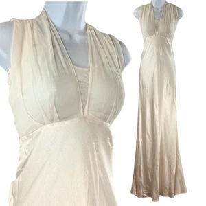 Ghost Ivory 'Hollywood Claudia' Cowl Back Prom / Occasion Dress UK XXS NWT £225 - Picture 1 of 11