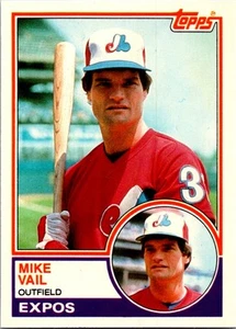 Mike Vail 1983 Topps Traded #119T Montreal Expos - Picture 1 of 2