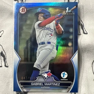 Bowman 2023 cromo Gabriel Martínez 1st Blue Ray Wave #/150 Toronto Blue Jays - Imagen 1 de 5
