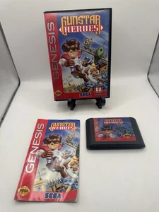 Used Sega Genesis 1993 Gunstar Heroes with Case and Manual Fast Shipping Clean - Picture 1 of 6