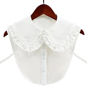 Women Detachable False Collar Sweet Lapel Half Shirt Necklace Dickey - Picture 1 of 8
