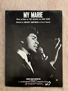 ENGELBERT HUMPERDINCK sheet music MY MARIE (1970) 4 pages (VG+ shape) - Picture 1 of 3