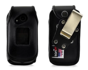 Étui en cuir Sonim XP3 avec clip ceinture métallique rotatif OEM - Photo 1 sur 3