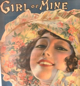 Girl of Mine (1919) - Harold B. Freeman Noten - Cover Art Rolf Armstrong - Bild 1 von 3