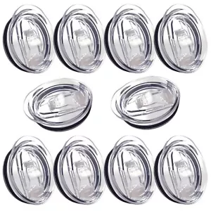 10 Pack 20 oz Skinny Tumbler Replacement Lids Plastic Splash Covers tops for 20 - Picture 1 of 5