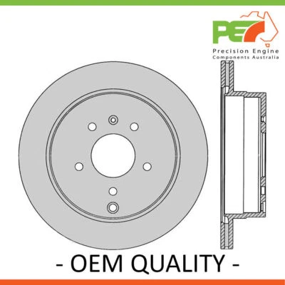 2x New *PROTEX* Disk Brake Rotors - Rear Fits HOLDEN CAPTIVA CG 4D SUV 4WD.. - image 1 of 4