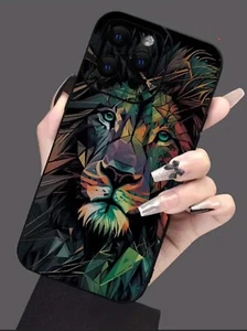 Coque iPhone Motif Lion Protection Caméra 12 13 14 15 Pro/Promax Pro Max - Photo 1 sur 5