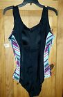 Sexy Women's one Piece Swimsuit  Black, Size 1XL Super Cute  New with tags