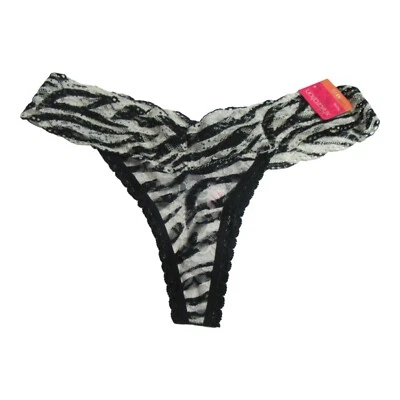 Xhilaration Womens Size XS (1) Thong Zebra Black/White - Image 1 of 4