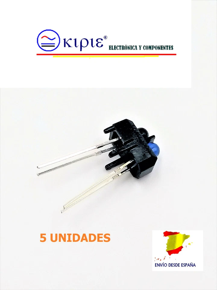 TCRT5000 SENSOR ÓPTICO INFRARROJO REFLEXIVO,ARDUINO, ROBÓTICA ,ETC.. 5 UNIDADES - Imagen 1 de 1
