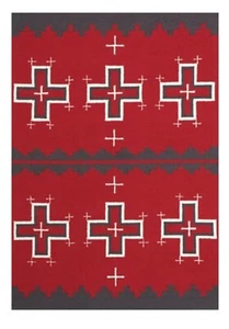 5x8 Wool Navajo Rug Southwest Pattern Housewarming Area Rug Native Wool Rug - Picture 1 of 1