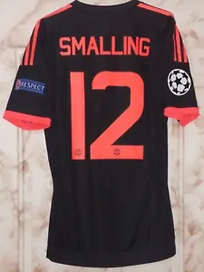 Manchester united 15-16 Champions League Player Issue Shirt #12 Smalling - Picture 1 of 9