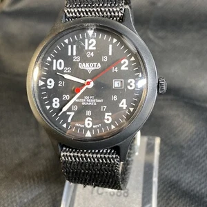 Dakota Men's Quartz Watch Date All Plastic Lightweight New Battery Works - Picture 1 of 24