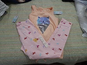 Cat & Jack Pajama Set Girls 14/16 XL Tank & Pants Unicorn Sleepwear New W Tags - Picture 1 of 12