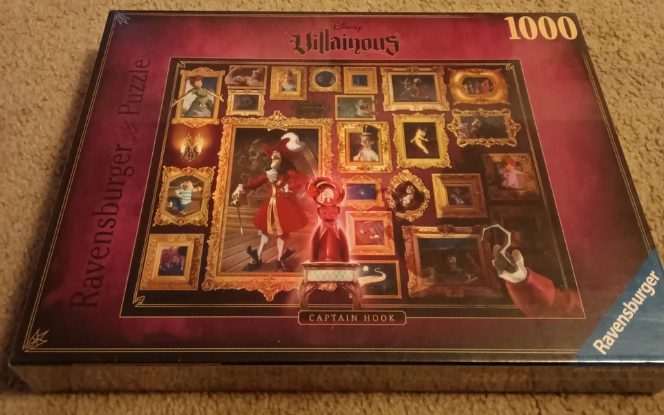 Quebra-cabeça Disney Ravensburger Villainous: Captain Hook 1000 peças para adultos - Imagem 1 de 1