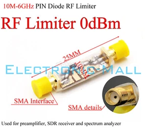 0dBm 10M-6GHz SMA PIN Diode RF Limiter Radio Frequency Limiter Amplitude limiter - Picture 1 of 4