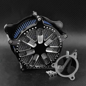 Spray Blue Air Filter Air Cleaner Intake Fit For Harley Touring 17-19 Softail 18 - Picture 1 of 6