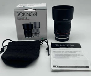 Rokinon 35mm F1.2 Wide Angle Lens Canon M Mount - Black - Picture 1 of 6
