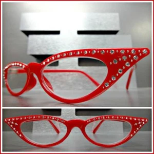 Para mujer Elegante Elegante LECTURA OJOS DE GATO LECTORES GAFAS LECTORES Bling Red Frame - Imagen 1 de 9