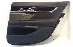 BMW OEM Door lining leather Nappa/black rear right 7448320 7' G11 LCI G762726 - Picture 1 of 10