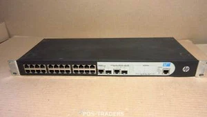 HP V1905-24 JD990A 24-Port Managed Layer 2 10/100 + 2x SFP Switch + Rackmounts - Bild 1 von 2